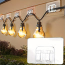 50 PCS de Ganchos de Plástico Transparente para Exterior