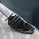 Escova Sanitária para Banheiro Silicone com Suporte Mahaos