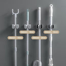 Suporte de Vassoura e Rodo com Adesivo de Parede 2 Unidades