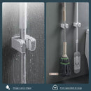 Suporte de Vassoura e Rodo com Adesivo de Parede 2 Unidades