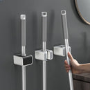 Suporte de Vassoura e Rodo com Adesivo de Parede 2 Unidades