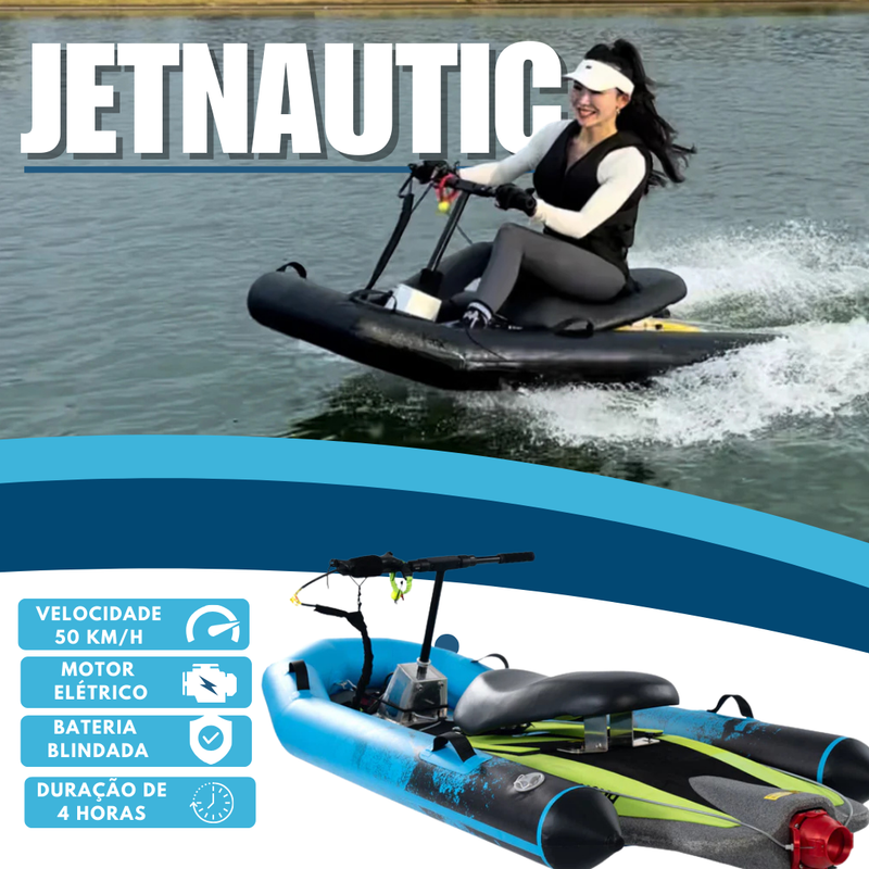 JetNautic - Barco Compacto Com Motor Elétrico