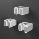 Suporte de Vassoura e Rodo com Adesivo de Parede 2 Unidades