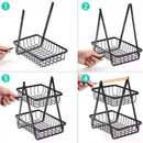 Cesta de Fruta 2 Andares Fruteira de Mesa Mahaos