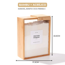 Kit 5 Dispenser Herméticos de Bambu 3L - ULTIMO DIA DE PROMOÇÃO