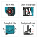 Pistola Elétrica para Pintura Pulverizador de tinta Compressor com Bico de Metal 450w TSSAPER